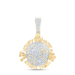 1CTW-DIA NK MONEY OVER EVERY THING MENS CHARM