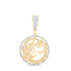 1/2CTW-DIA NK MEDUSA MENS CHARM