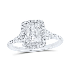 1/2CTW-DIA ANA M FASHION EMERALD BAGUETTE RING