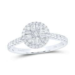 1/2CTW-DIA ANA M FASHION ROUND BAGUETTE RING