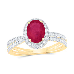3/8CTW-DIA CN 7.5X5.5MM OV-RU NAT GEM RING