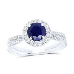 1/2CTW-DIA CN 6.3MM RD-BS NAT GEM RING