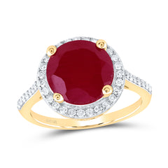 1/3CTW-DIA P1 10 MM RD-RU SYNTHETIC RING