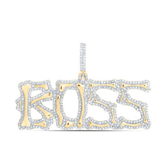 1 1/4CTW-DIA NK BOSS MENS CHARM