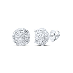 1 1/2CTW-DIA P1 ROUND MENS EARRING