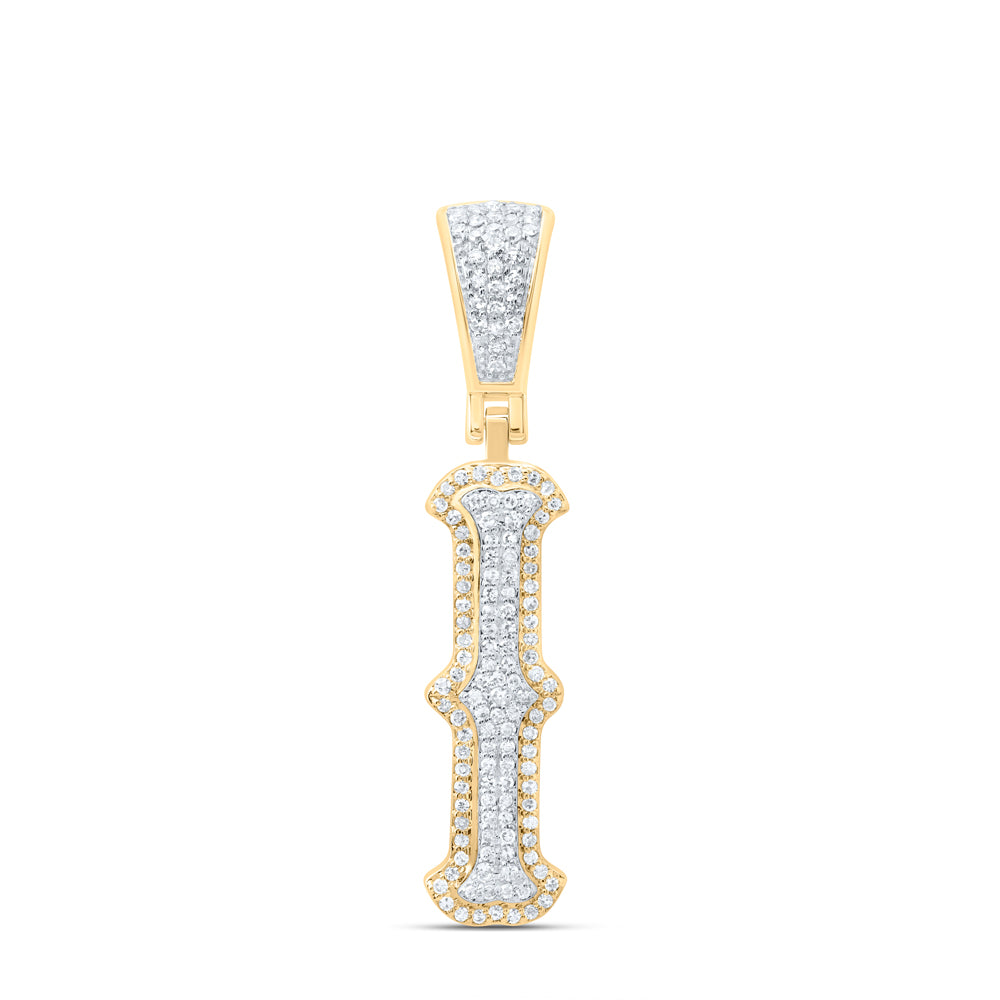 3/8CTW-DIA NK FASHION INITIAL "I" PENDANT
