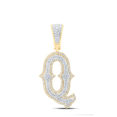 5/8CTW-DIA NK FASHION INITIAL "Q" PENDANT