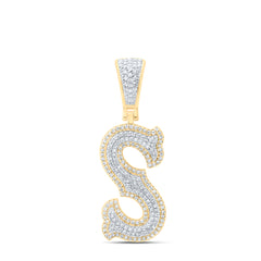 1/2CTW-DIA NK FASHION INITIAL "S" PENDANT