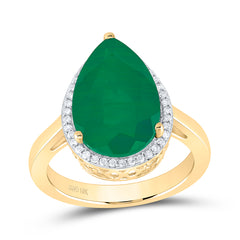 1/6CTW-DIA P1 15X10 MM PS-EM SYNTHETIC RING