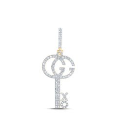 1/2CTW-DIA NK FASHION XO KEY MENS CHARM