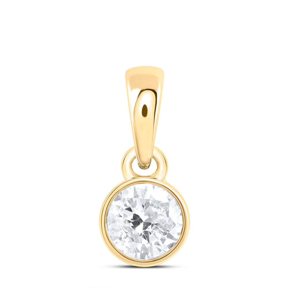 1/4CTW-DIA NK STUD SOLITAIRE PENDANT