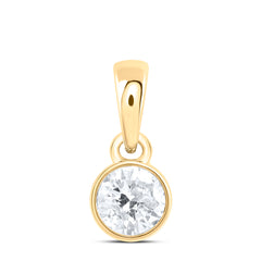 1/4CTW-DIA NK STUD SOLITAIRE PENDANT
