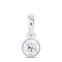 1/4CTW-DIA NK STUD SOLITAIRE PENDANT