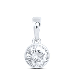 1/2CTW-DIA EXCELLENT STUD SOLITAIRE PENDANT