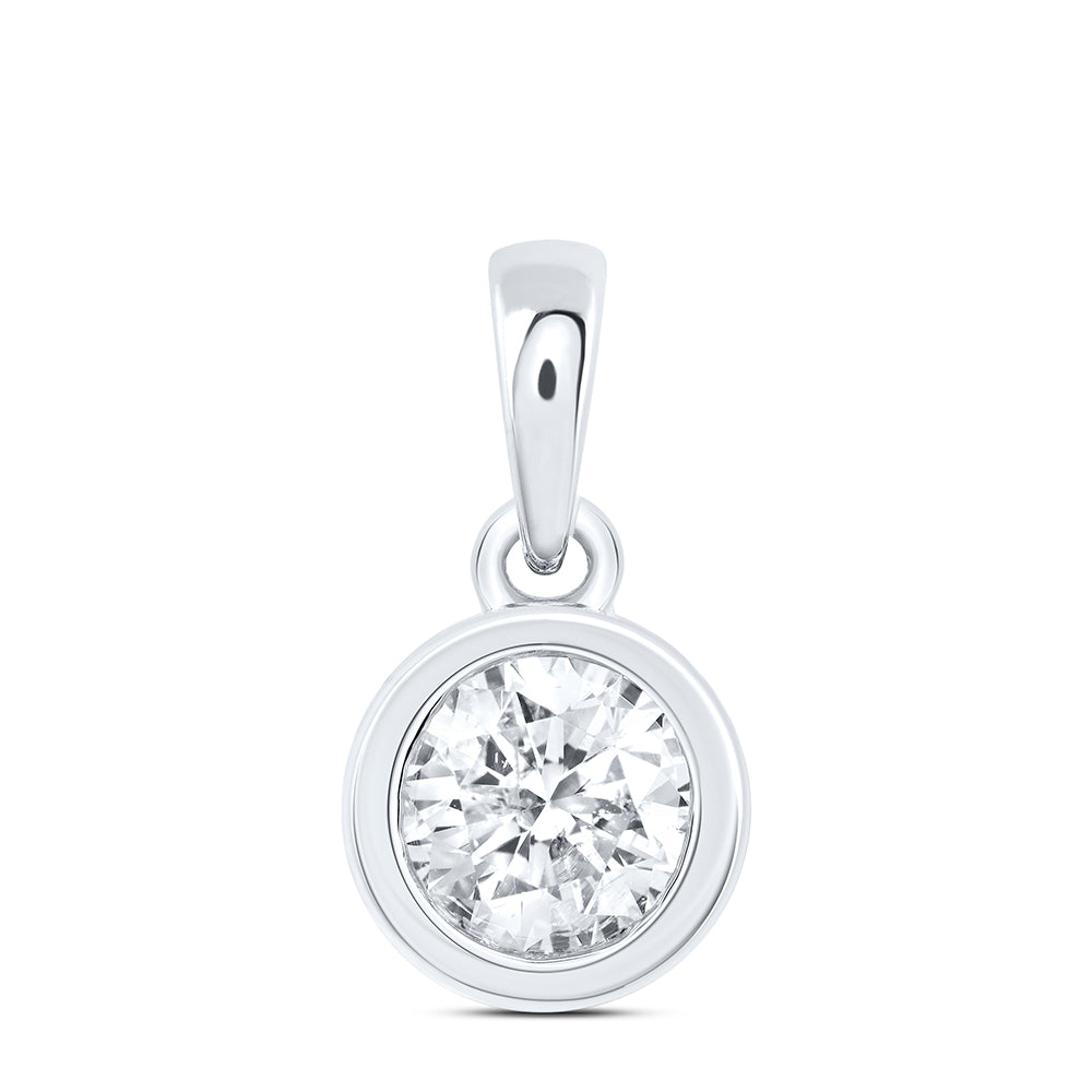 3/4CTW-DIA EXCELLENT STUD SOLITAIRE PENDANT