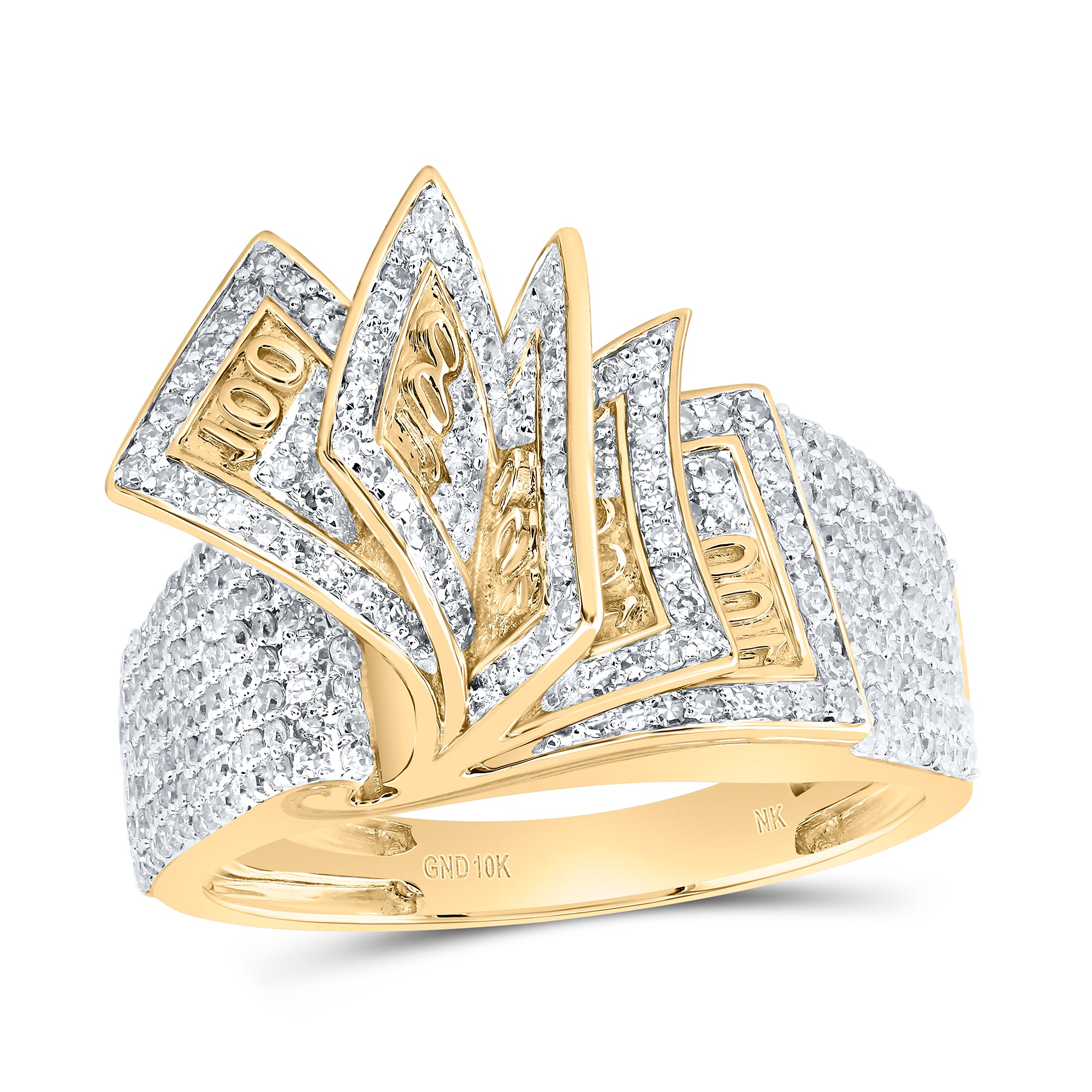 1 1/5CTW-DIA NK NOTE MEN'S RING