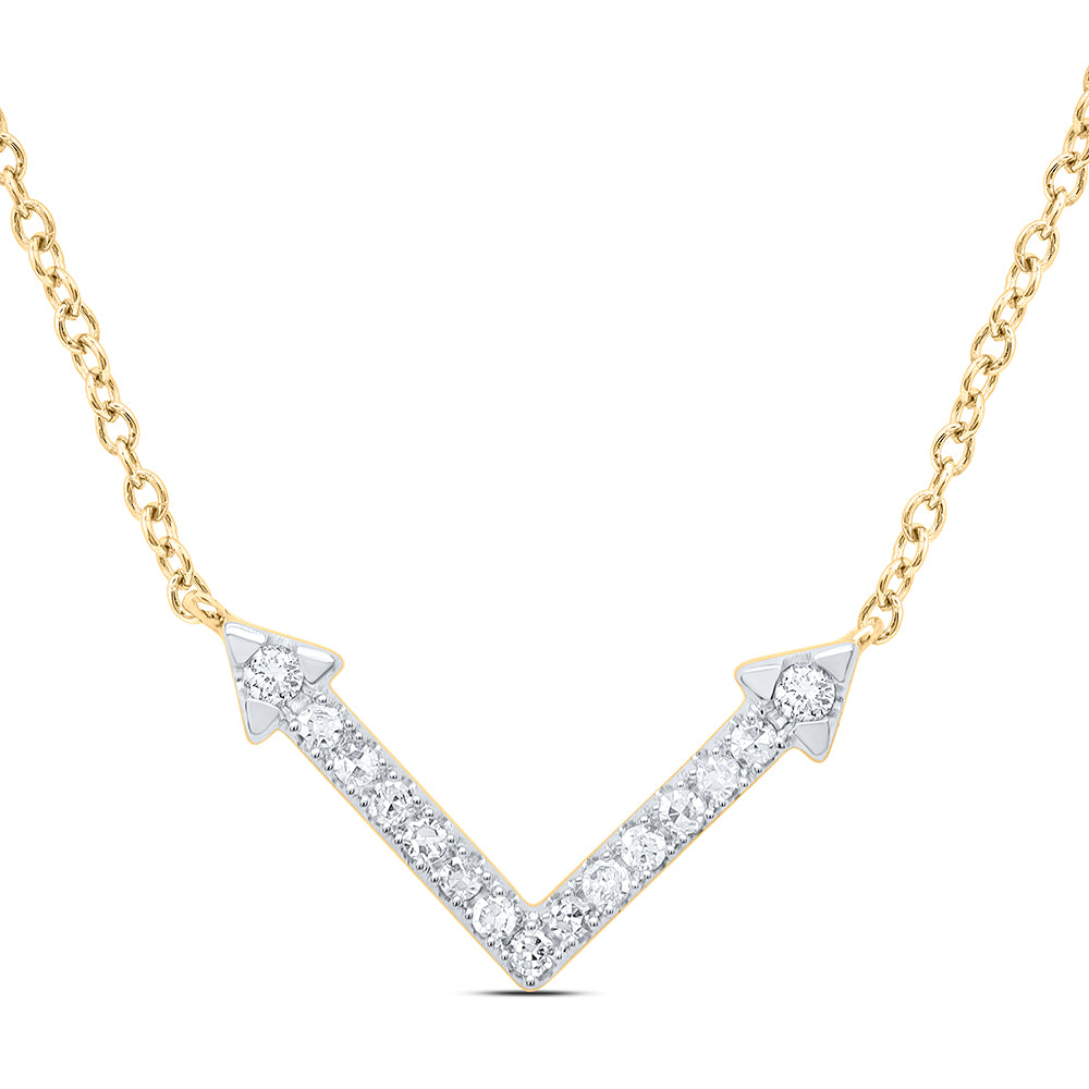 1/8CTW-DIA CN FASHION NECKLACE (18 INCH)