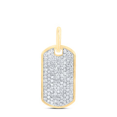 2CTW-DIA NK DOG TAG MEN'S CHARM