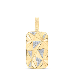 1/4CTW-DIA NK DOG TAG MEN'S CHARM