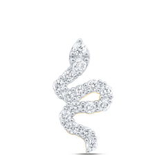 1/2CTW-DIA CN FASHION SNAKE PENDANT