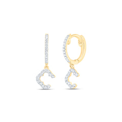 1/6CTW-DIA CN FASHION DANGLING EARRING