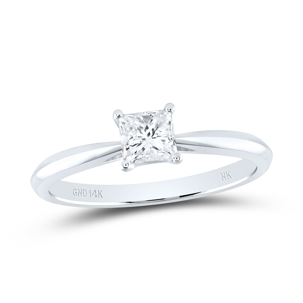 1CT-DIA SI IJ PRINCESS SOLITAIRE RING