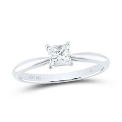 1CT-DIA SI IJ PRINCESS SOLITAIRE RING