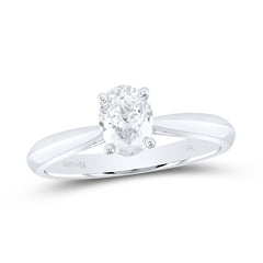 3/4CT-DIA SI IJ OVAL SOLITAIRE RING