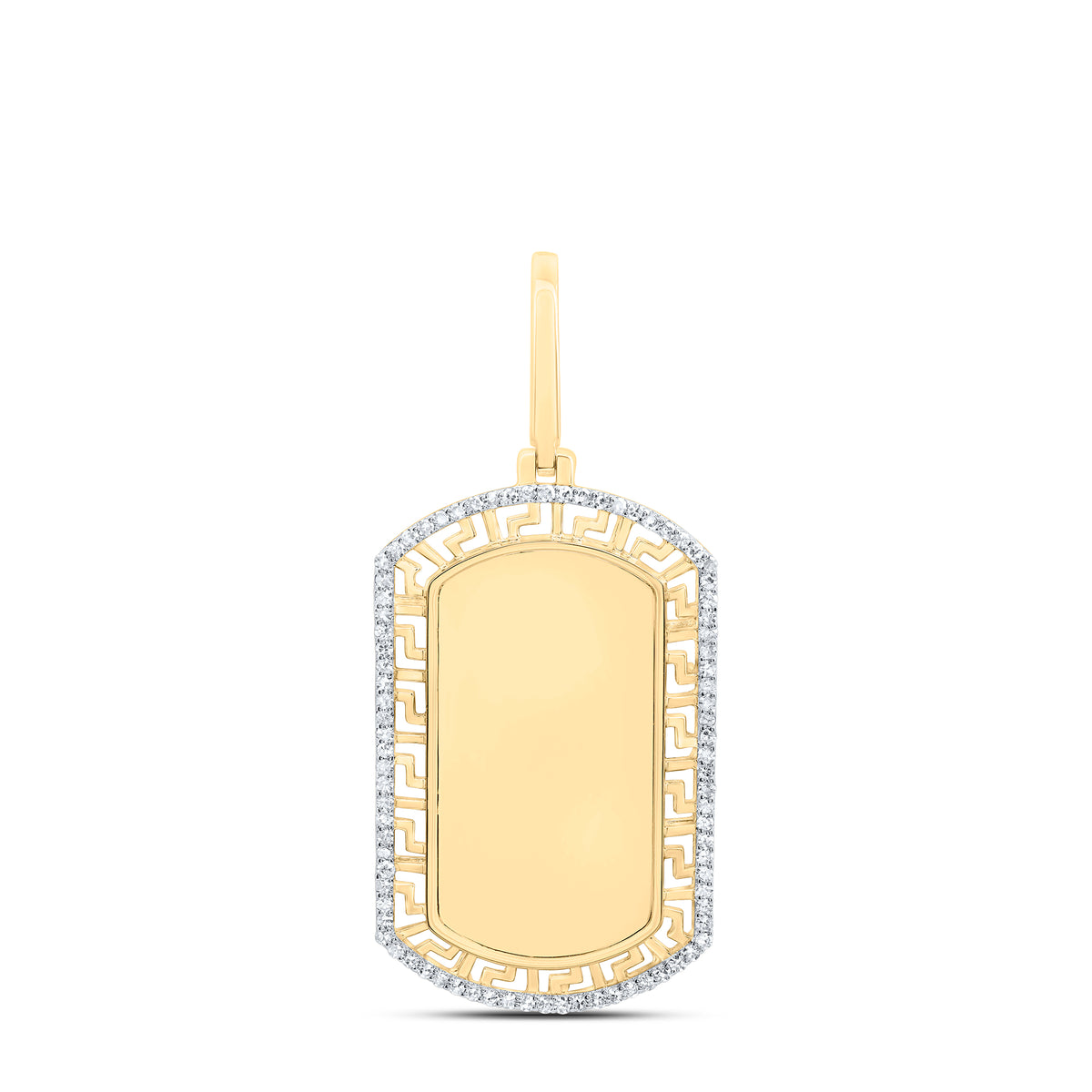 1/3CTW-DIA NK DOG TAG MEMORY MEN'S CHARM