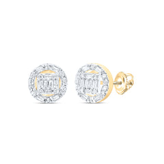 1/3CTW-DIA P1 GIFT ROUND BAGUETTE EARRING