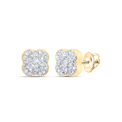 1/10CTW-DIA P1 GIFT CLOVER BAGUETTE EARRING