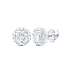 3/8CTW-DIA P1 GIFT OCTAGEN BAGUETTE EARRING