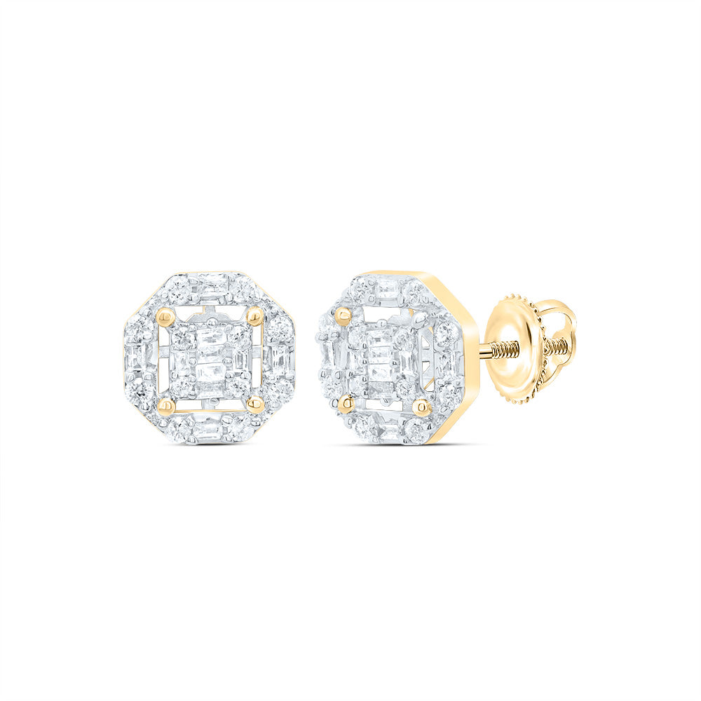 5/8CTW-DIA P1 GIFT OCTAGEN BAGUETTE EARRING