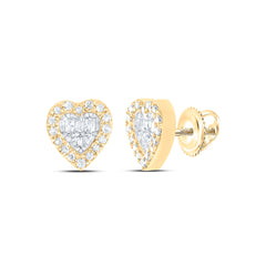 1/6CTW-DIA P1 GIFT HEART BAGUETTE EARRING