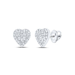 1/3CTW-DIA P1 GIFT HEART BAGUETTE EARRING