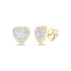 1/2CTW-DIA P1 GIFT HEART BAGUETTE EARRING