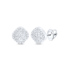 1/3CTW-DIA P1 GIFT CLOVER BAGUETTE EARRING