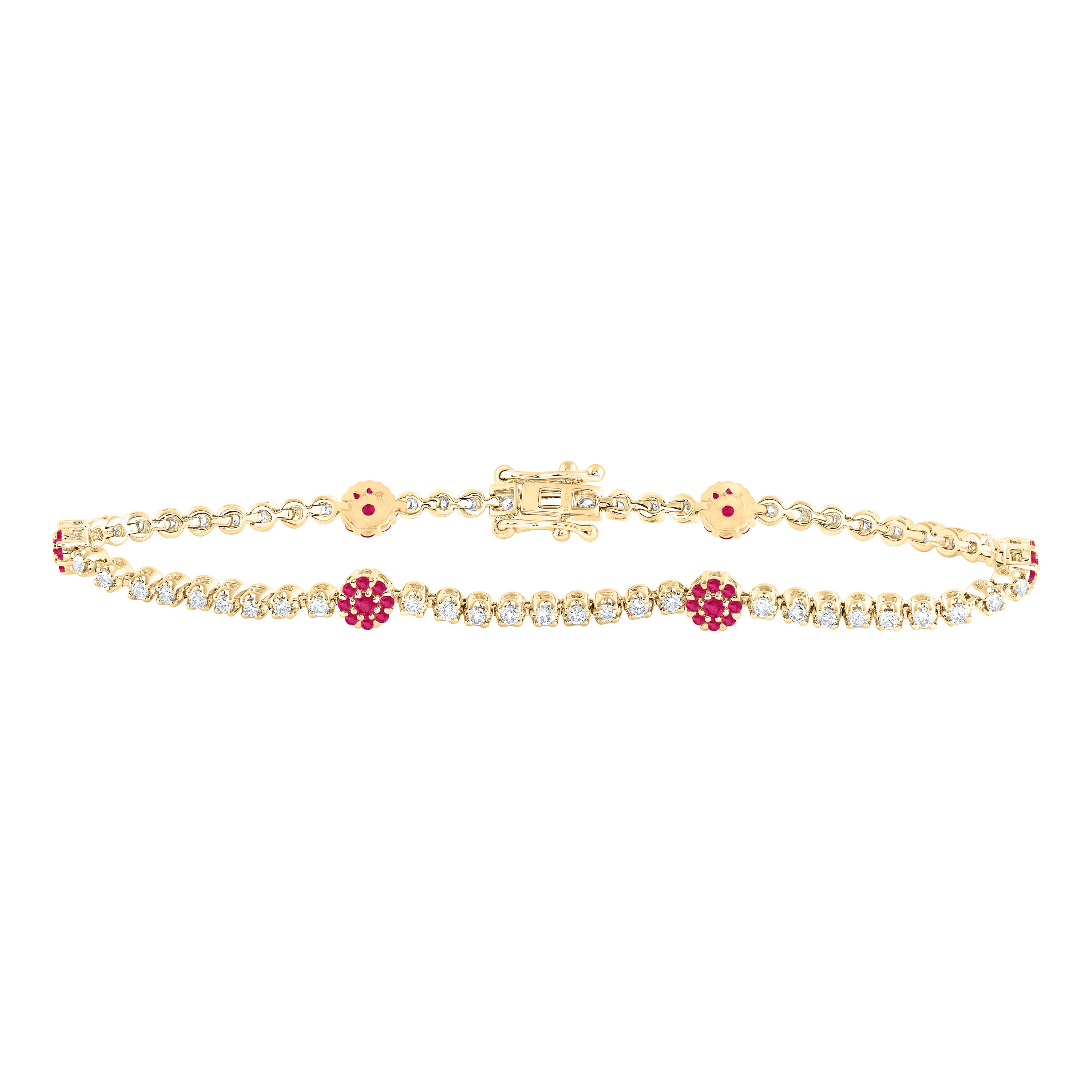 7/8CTW-DIA ANA M 7/8CTWRD-RU NAT GEM TENNIS BRACELET ( 7 INCH)