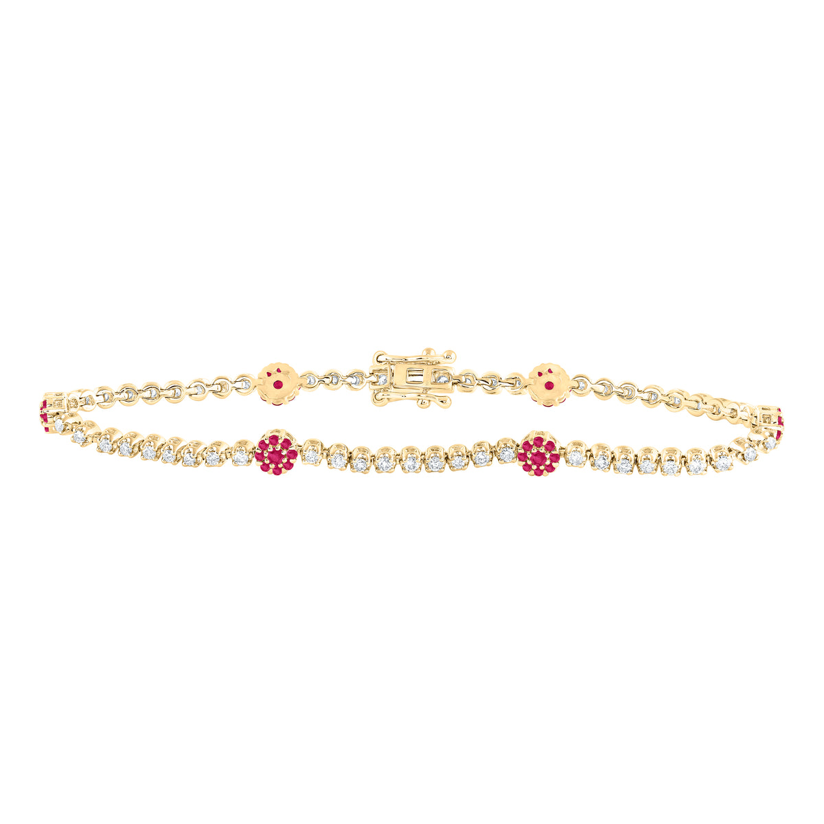 7/8CTW-DIA ANA M 7/8CTWRD-RU NAT GEM TENNIS BRACELET ( 7 INCH)