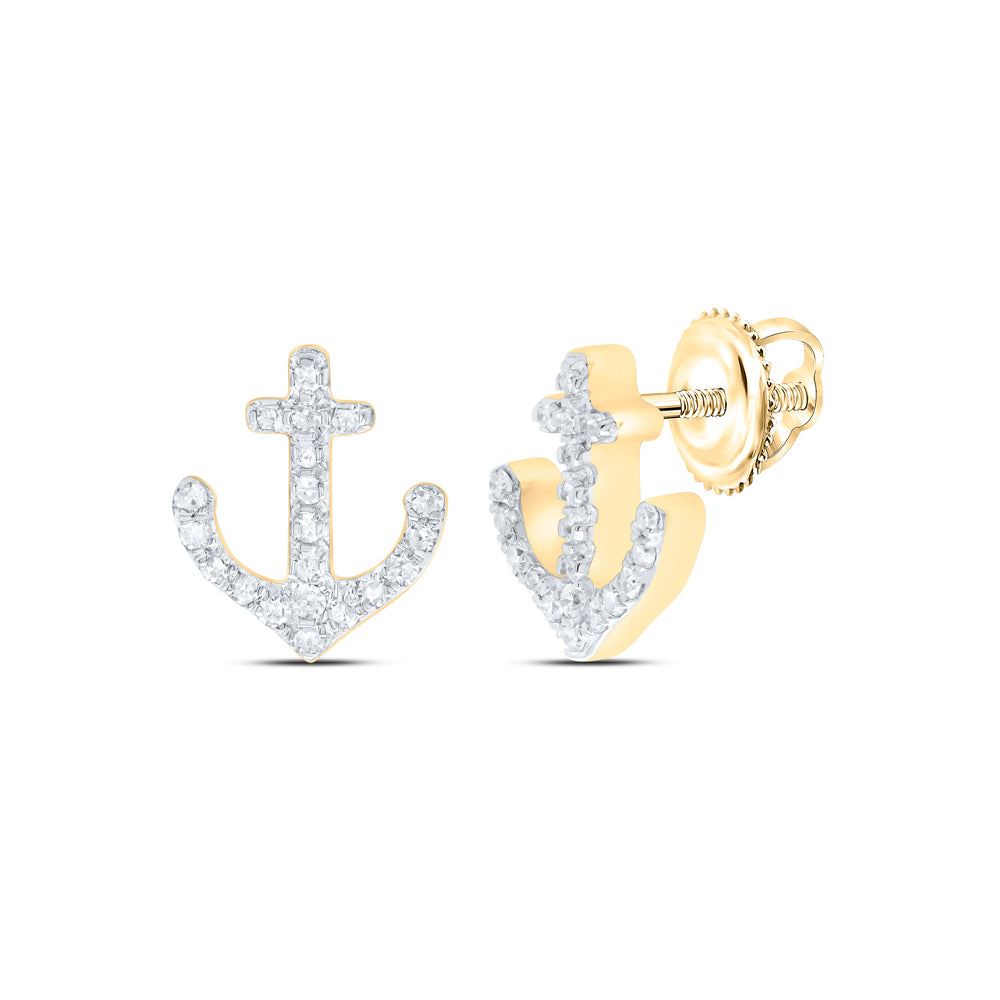 1/8CTW-DIA P1 GIFT ANCHOR EARRING