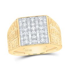 1CTW-DIA CN BAGUETTE MENS RING