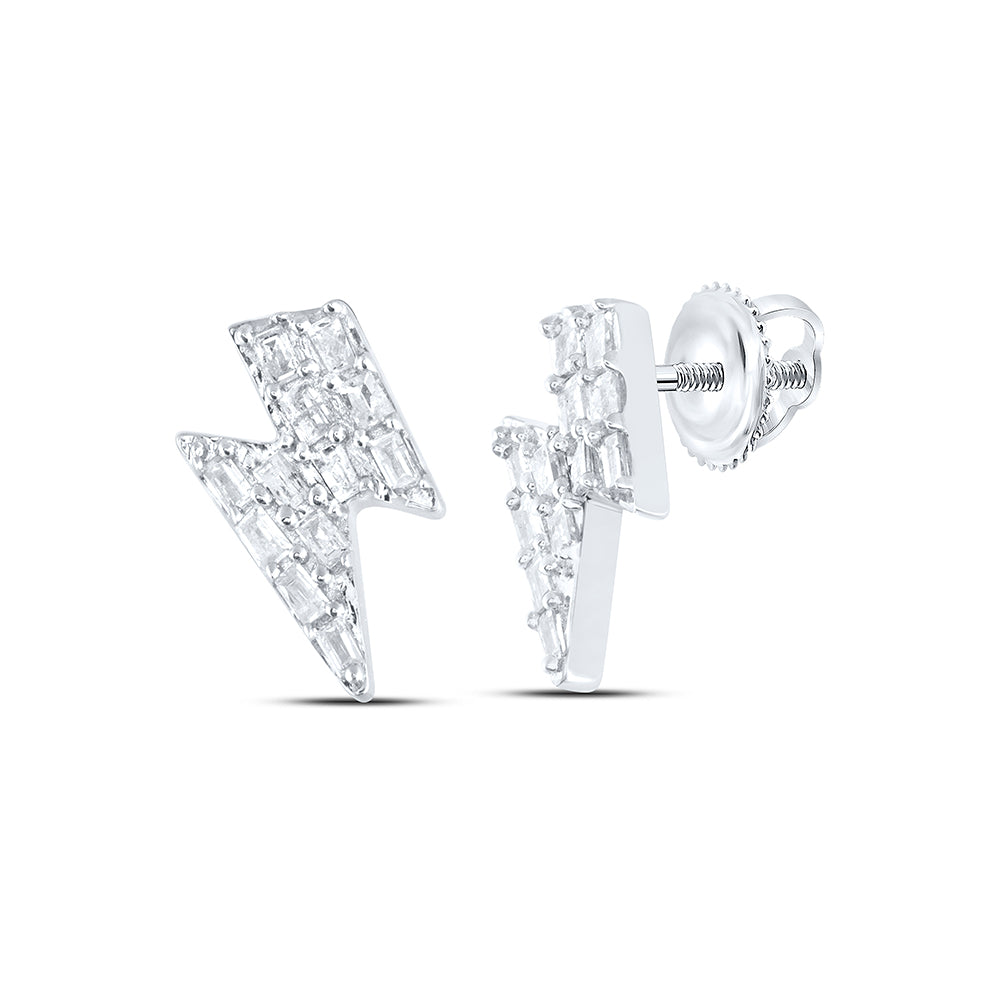 1/8CTW-DIA P1 GIFT BAGUETTE EARRING