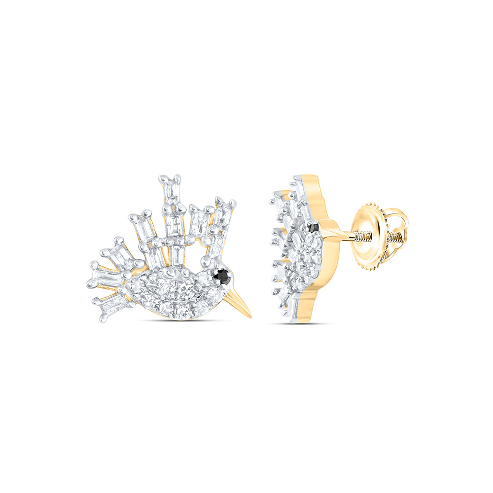 1/5CTW-DIA P1 GIFT RD-BLACK DIAMOND EARRING