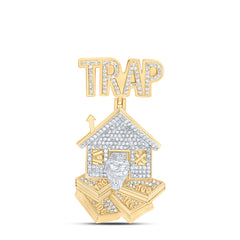 1CTW-DIA NK TRAP HOUSE SNAKE MENS CHARM