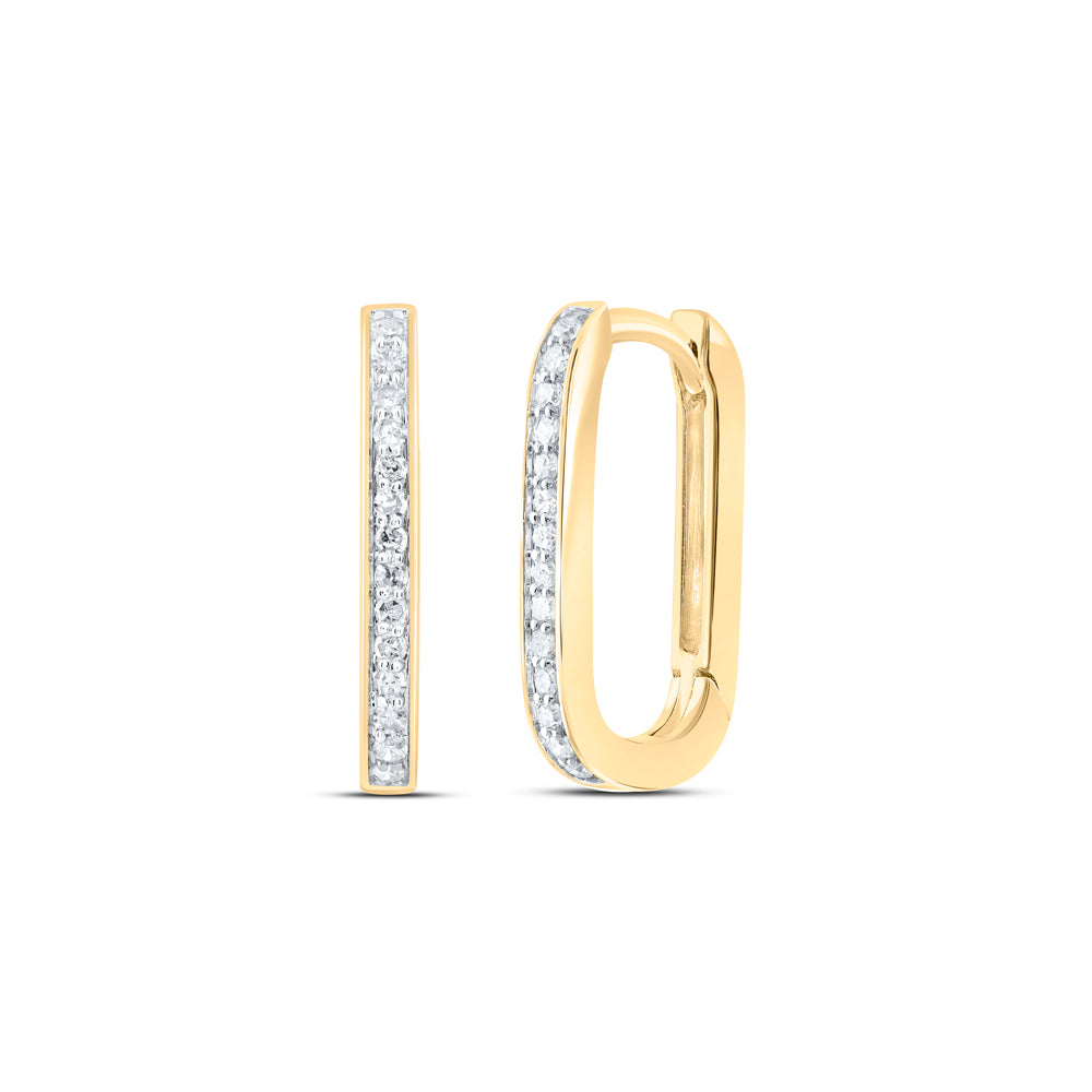 1/6CTW-DIA P1 GIFT HOOPS HUGGIES EARRING