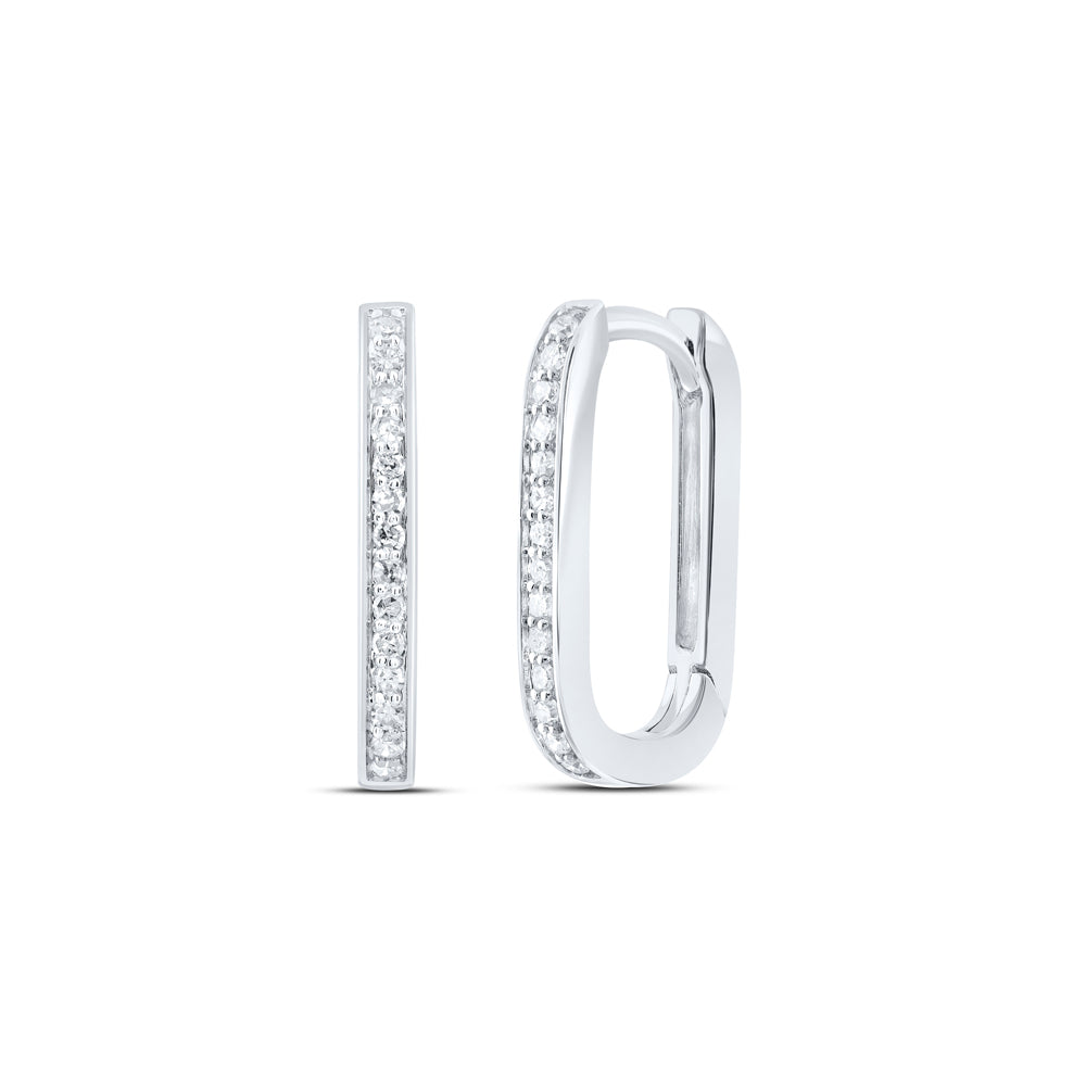 1/6CTW-DIA P1 GIFT HOOPS HUGGIES EARRING