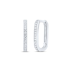 1/6CTW-DIA P1 GIFT HOOPS HUGGIES EARRING