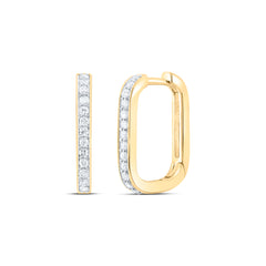 1/4CTW-DIA P1 GIFT HOOPS HUGGIES EARRING