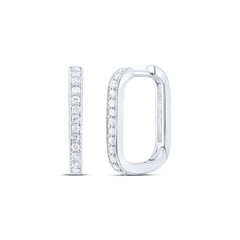 1/4CTW-DIA P1 GIFT HOOPS HUGGIES EARRING