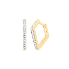 1/6CTW-DIA P1 GIFT HOOPS HUGGIES EARRING